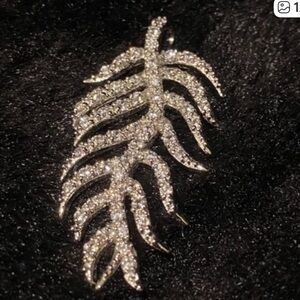 🍁Sterling Silver Leaf Pendant with Pave CZs